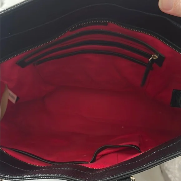 Dooney & Bourke Black Leather Tote Bag - Picture 3 of 14